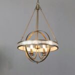D0116 DUTTI LED Modern Brass Ring Chandelier: Perfect for Dining Rooms, Restaurants, and Shops