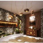 Dutti D0034 LED Pendant Light Art creative living room modern solid wood restaurant Chandelier bulb Rustic art dark wood color color changing metal tube