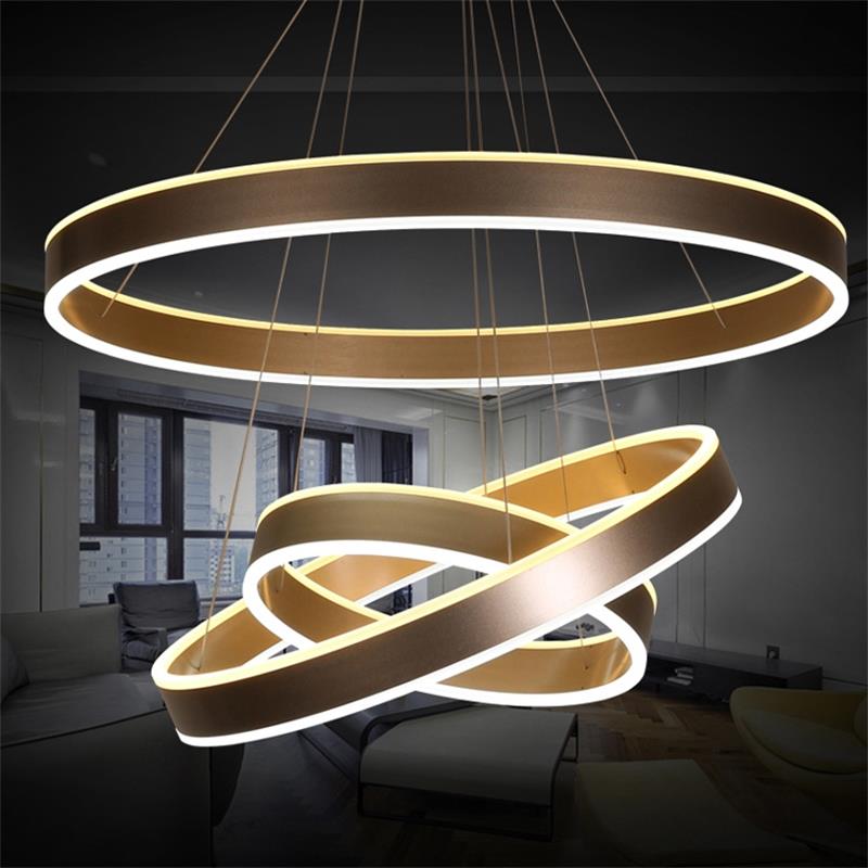 Dutti D0061 LED chandelier Acrylic postmodern industrial wind loft office bar Living room lamp creative personality restaurant home 3 ring