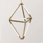 Dutti D0064 LED Pendant Light diamond Nordic model room lamp creative geometric triangle restaurant art acrylic LED chandelier