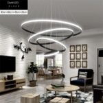 Dutti D0070 LED Chandelier acrylic Modern minimalist restaurant ring Nordic living room creative personality bedroom study room bar lamp 3 ring