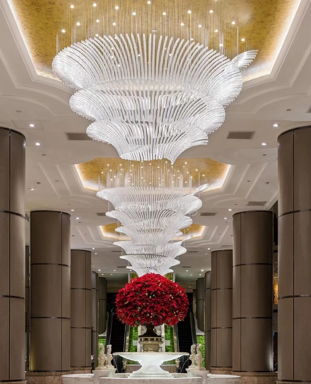 Dutti LED Modern Glass Tube Chandelier Pendant Lighting: Unique Design OEM/ODM for Hotel Lobby